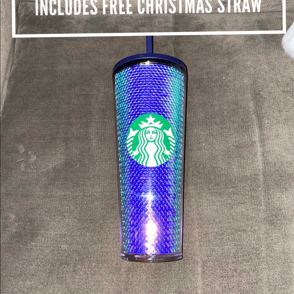 Sequin Starbucks tumbler Christmas 2020